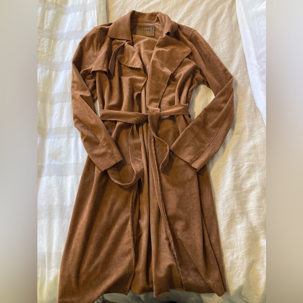 Blank NYC suede trench